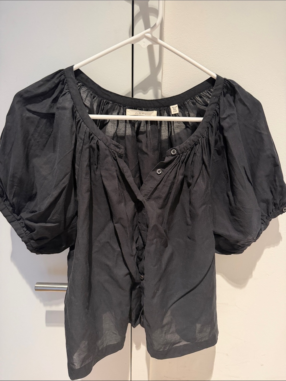 DOEN June Top Black XXS - Picture 2 of 2